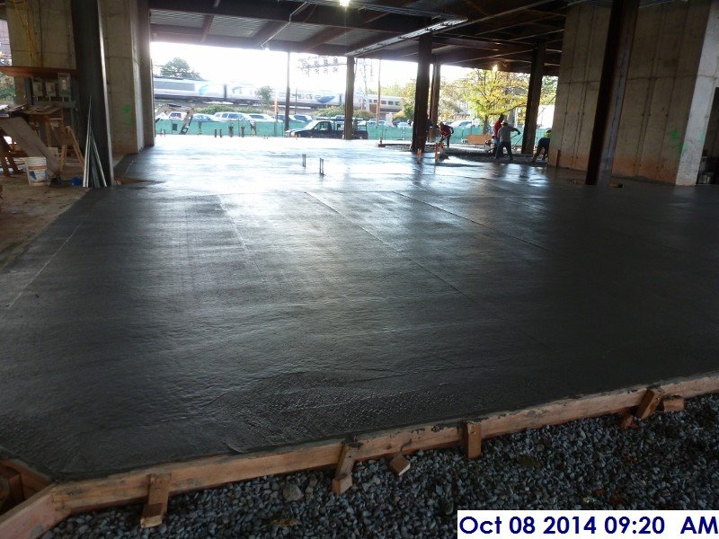 Pouring the concrete slab on grade Facing South (800x600)